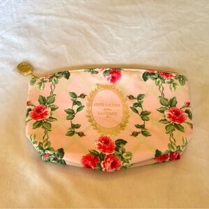 Estee Lauder Pink Floral Cosmetic Bag